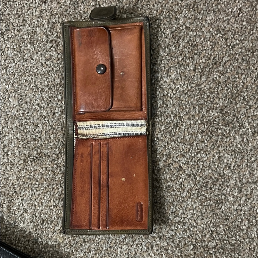 Men's Coach Brown Leather Wallet